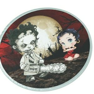 Leather face n Betty Boop cutting board